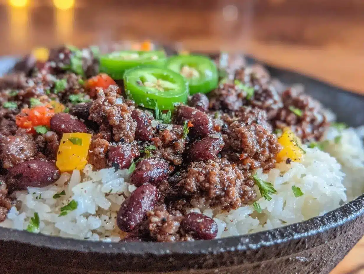 High Protein Ground Beef Skillet: 3-Ingredient Forgiving Dinner 4 high protein ground beef skillet preparation steps
