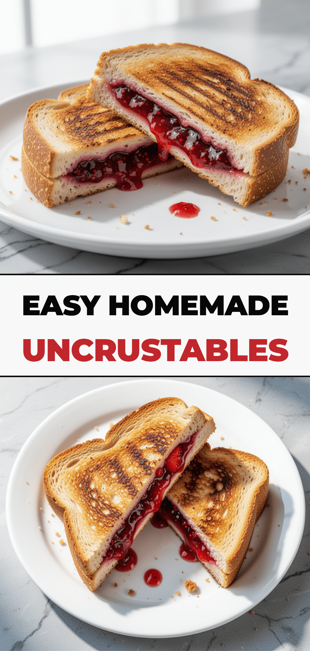Homemade Uncrustables: Easy Strawberry Jam School Lunches 5 homemade Uncrustables recipe