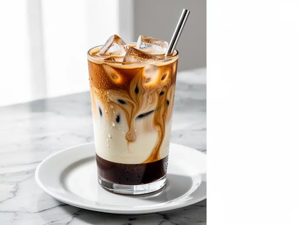 iced brown sugar vanilla latte - featured image