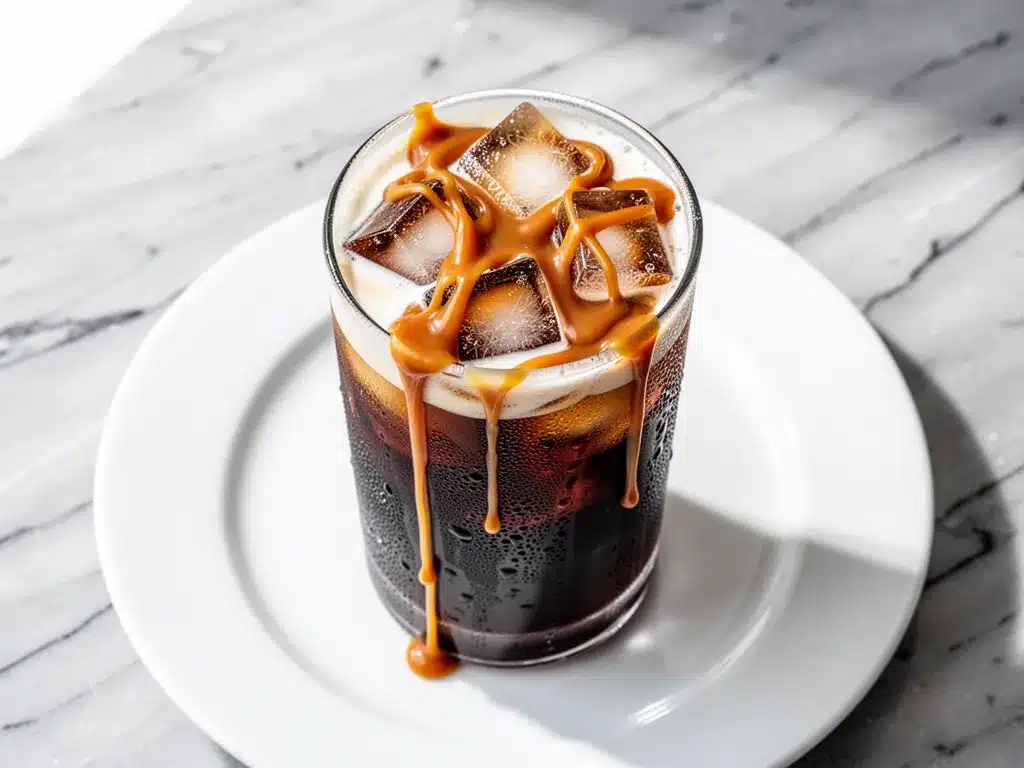 Iced Salted Caramel Cold Brew: 5-Ingredient Coffee 4 iced salted caramel cold brew preparation steps