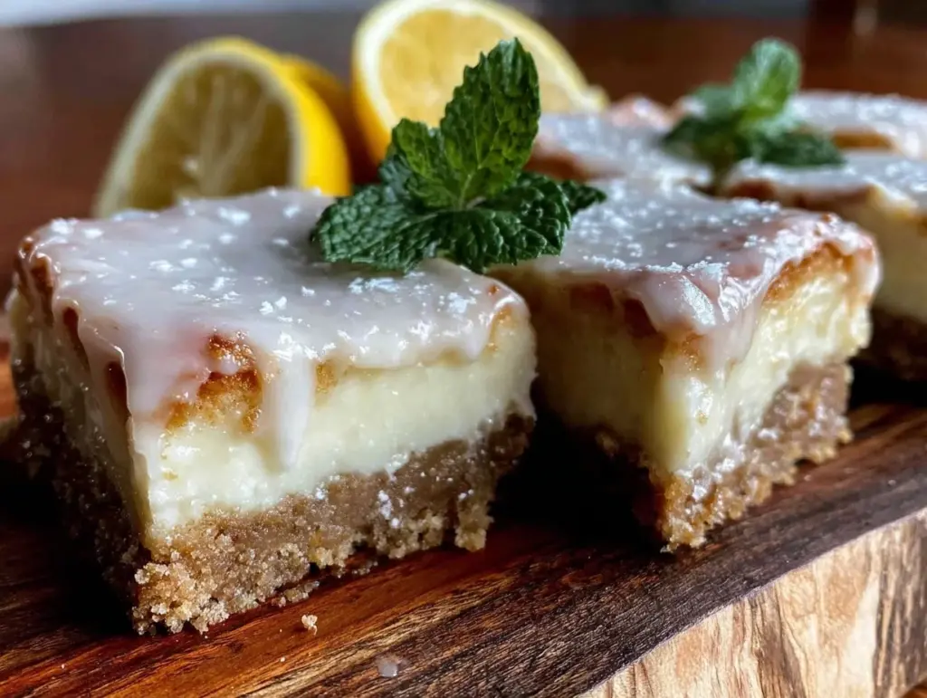 lemon cheesecake bars - featured image