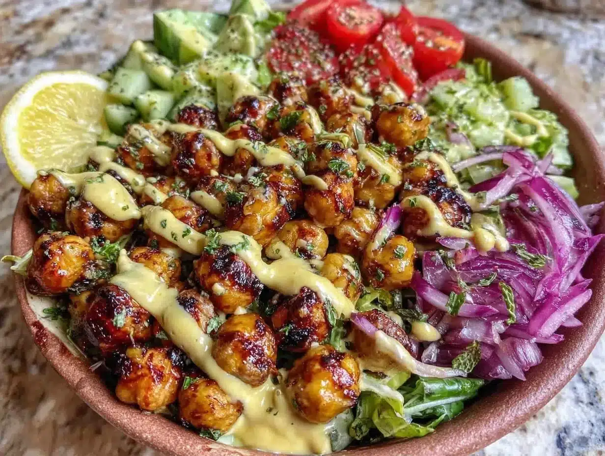 Mediterranean Chickpea Bowl: 5-Ingredient Beginner Proof Recipe 4 mediterranean chickpea bowl preparation steps