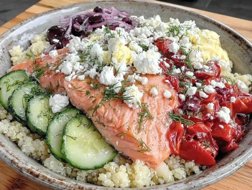 Mediterranean Salmon Bowl - featured image