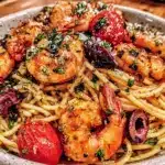 Mediterranean Shrimp Pasta - featured image