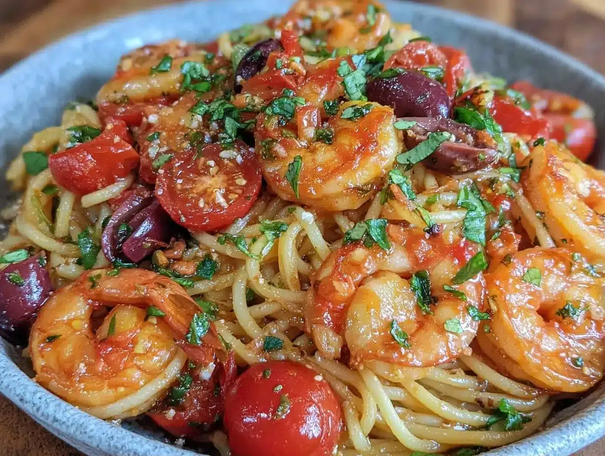 Mediterranean Shrimp Pasta: 6-Ingredient Foolproof One-Pot 4 Mediterranean Shrimp Pasta preparation steps