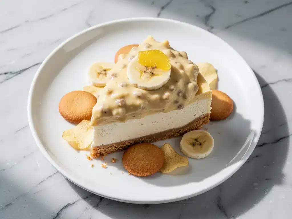 No-Bake Banana Pudding Cheesecake: 3-Step Summer Dessert 4 No-Bake Banana Pudding Cheesecake preparation steps