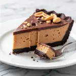 no-bake chocolate peanut butter pie - featured image