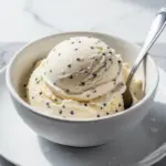 no-churn vanilla bean ice cream - featured image