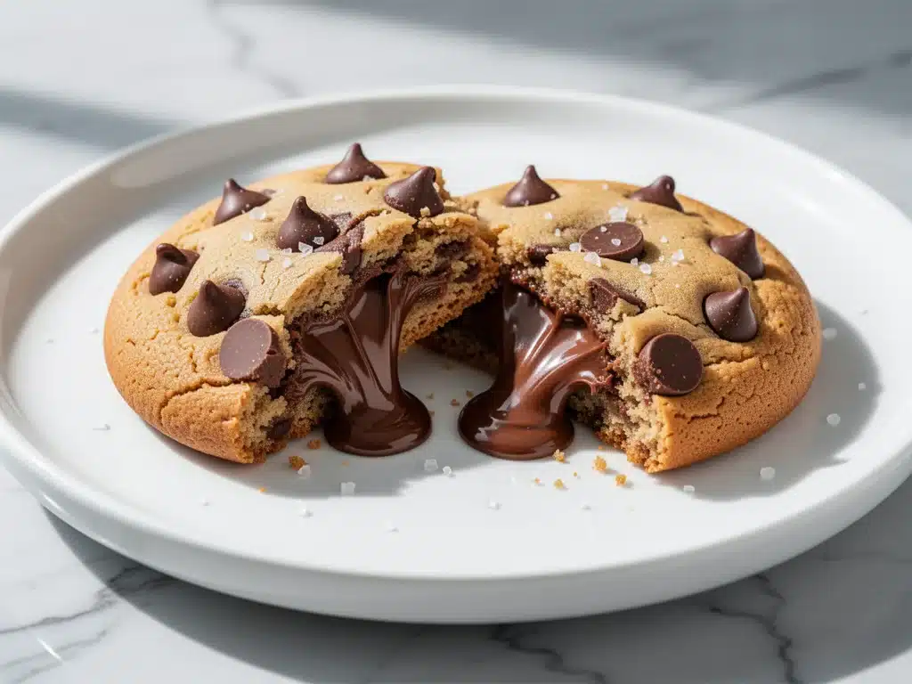 Nutella-Stuffed Chocolate Chip Cookies - featured image