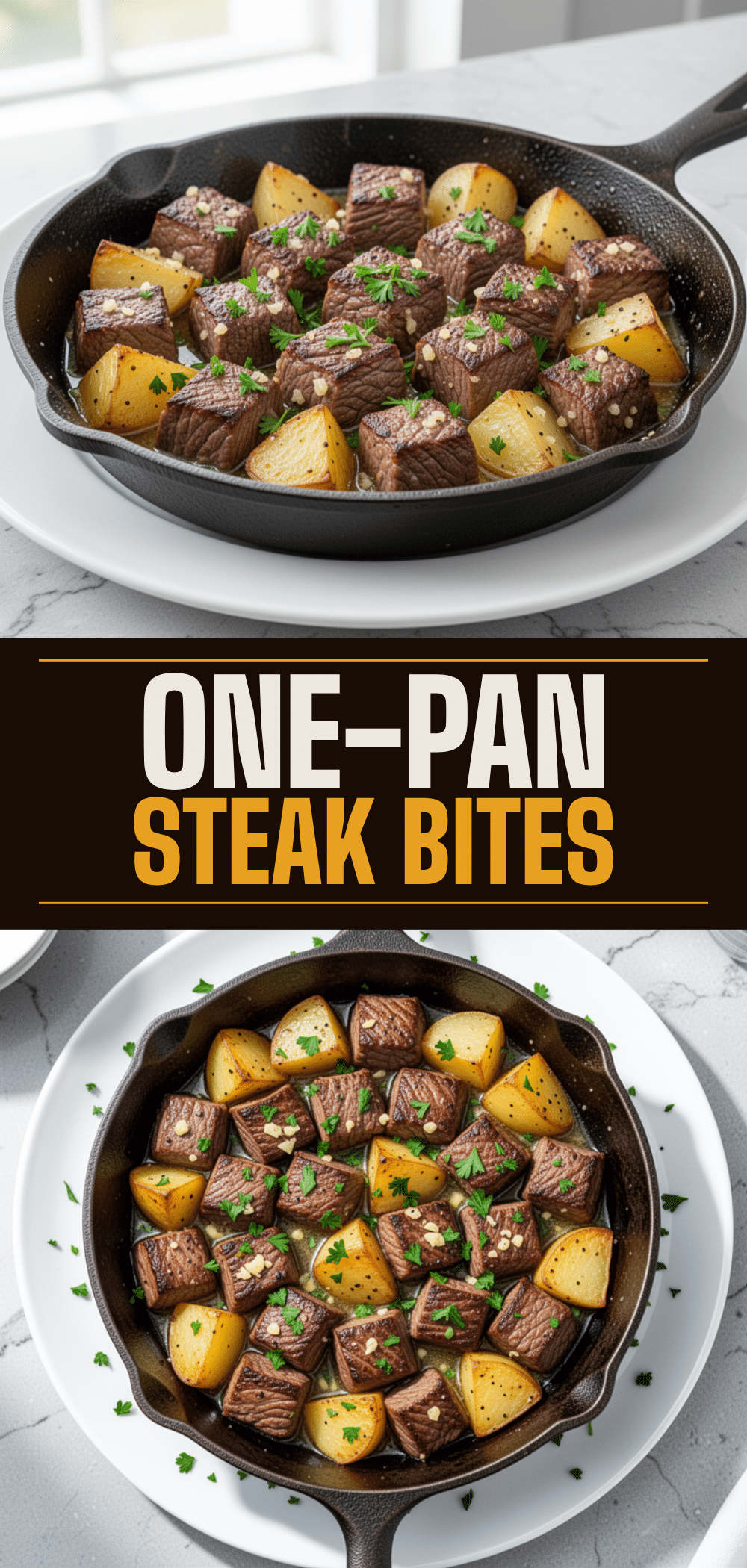 One-Pan Garlic Butter Steak Bites and Potatoes: Easy 30-Minute Meal 5 One-Pan Garlic Butter Steak Bites and Potatoes recipe