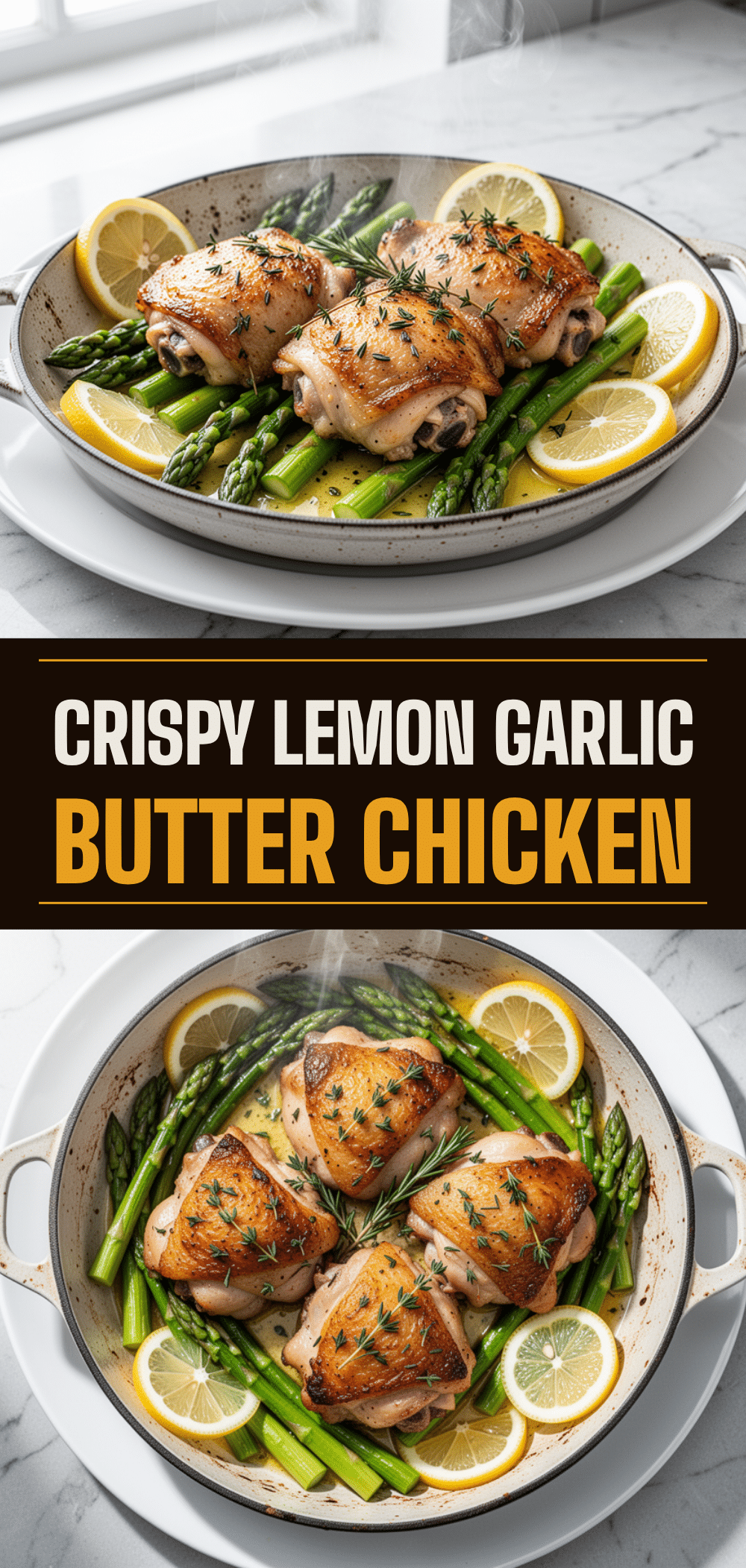 One Pan Lemon Garlic Chicken Thighs: Easy Dinner 5 One Pan Lemon Garlic Chicken Thighs recipe