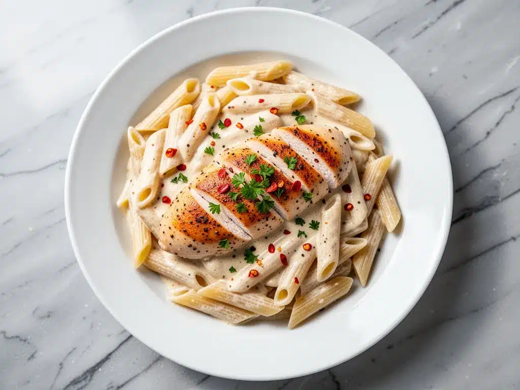 One-Pot Creamy Cajun Chicken Pasta: 30-Minute Easy Dinner 4 One-Pot Creamy Cajun Chicken Pasta preparation steps