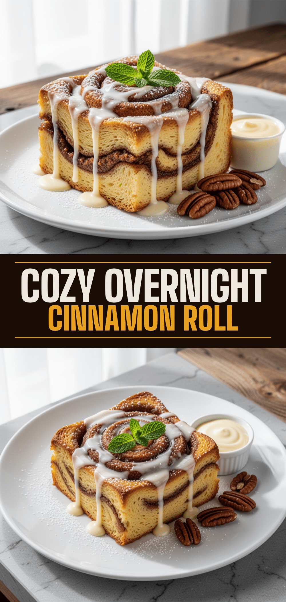Overnight Cinnamon Roll French Toast Bake 5 overnight cinnamon roll french toast bake recipe