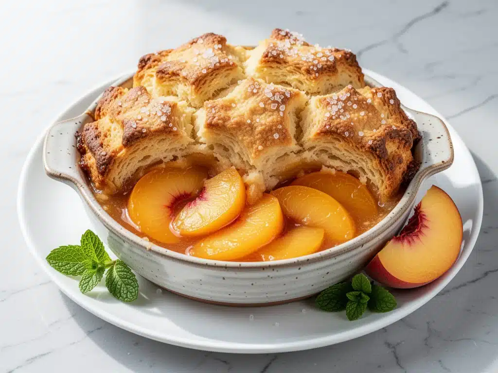 peach cobbler - featured image