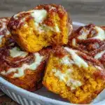 pumpkin breakfast muffins with cream cheese swirl - featured image