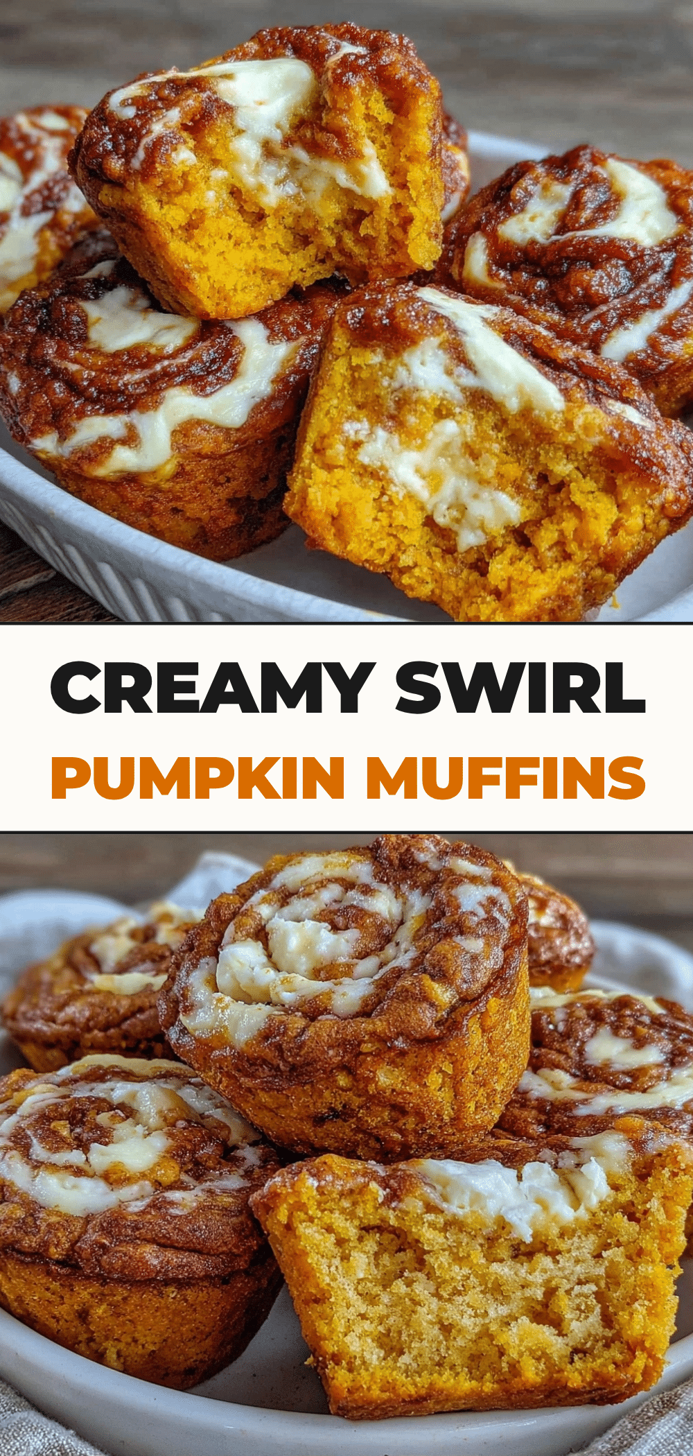 Easy Pumpkin Breakfast Muffins with Cream Cheese Swirl: Foolproof 5 pumpkin breakfast muffins with cream cheese swirl recipe