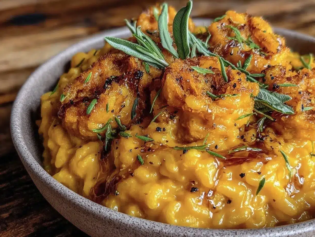Pumpkin Risotto: Simple Sage Brown Butter Dinner 4 pumpkin risotto preparation steps