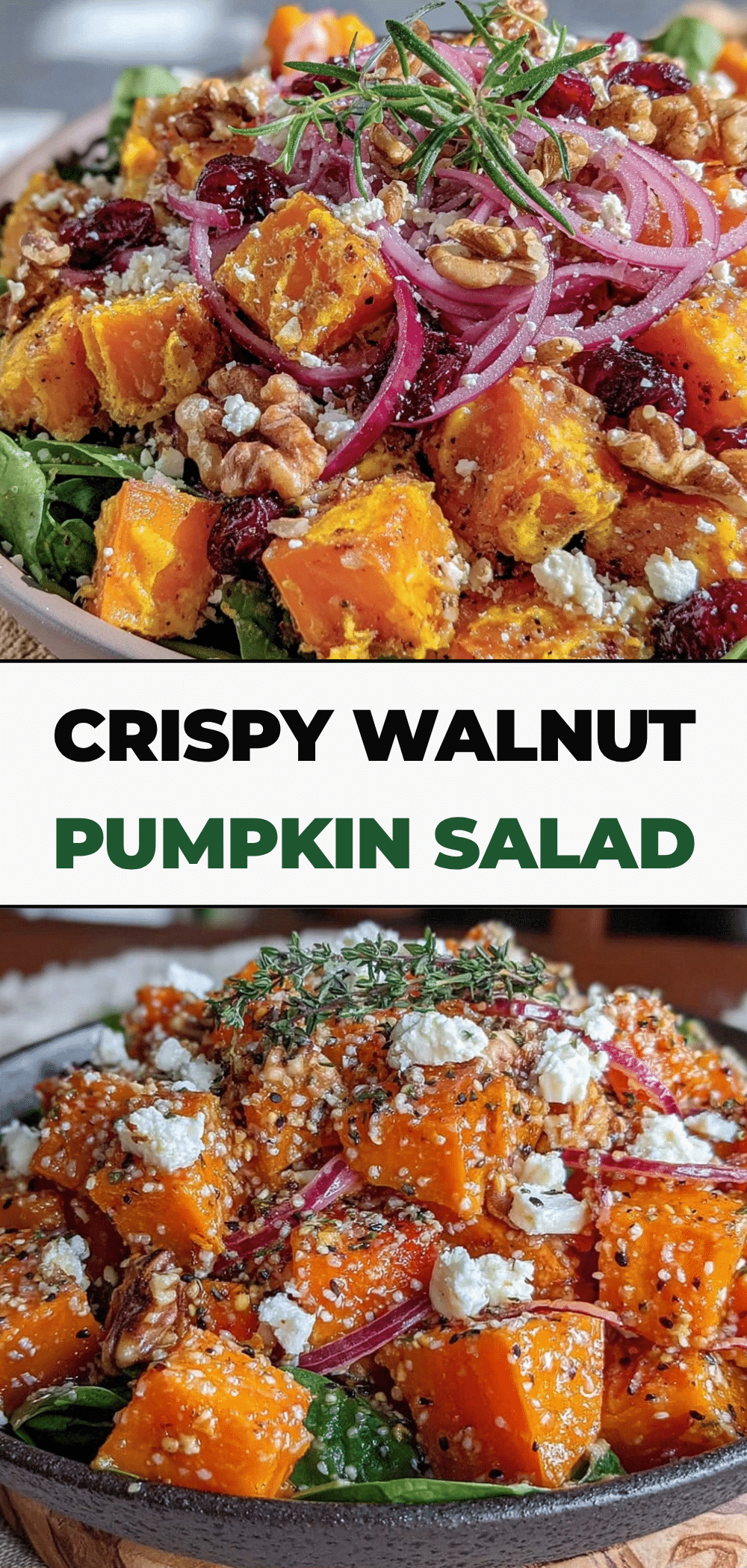 Pumpkin Salad with Spinach and Toasted Walnuts: 5-Ingredient Fall Side 5 pumpkin salad with spinach and toasted walnuts recipe