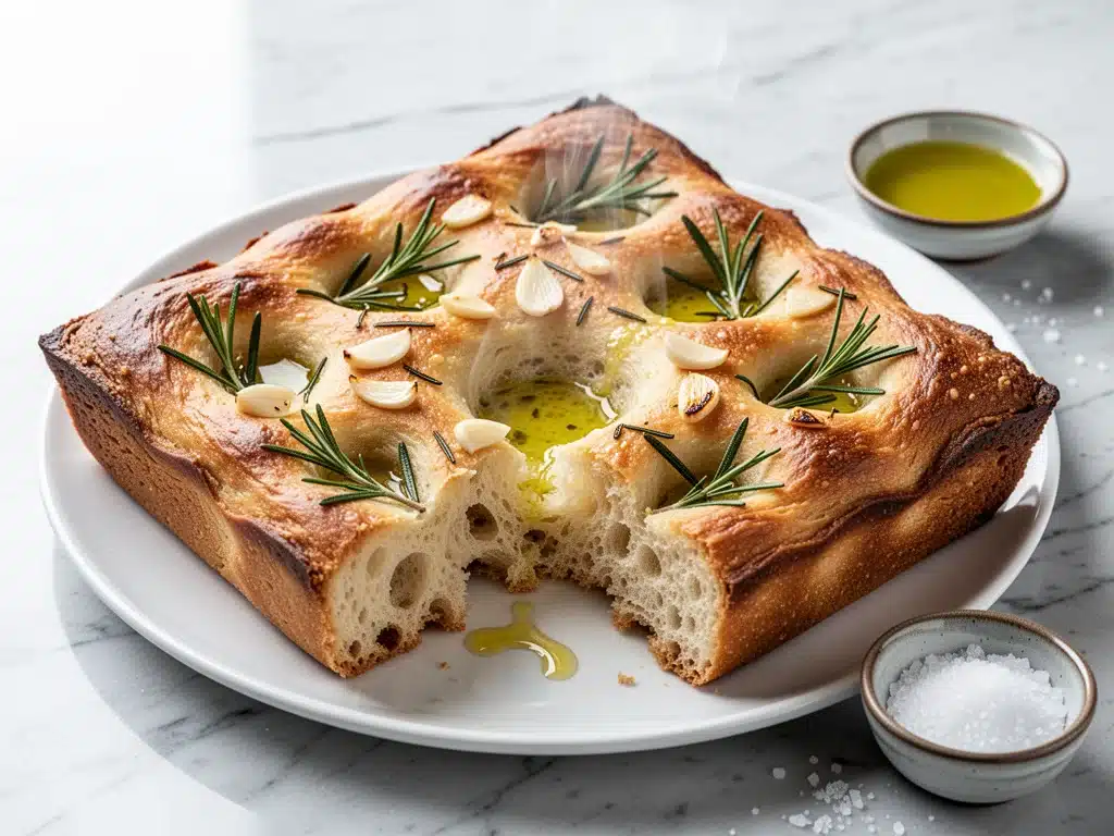 Home 7 rosemary garlic focaccia - featured image