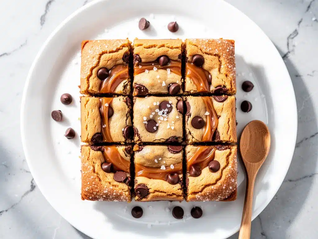 Salted Caramel Chocolate Chip Cookie Bars: Easy Homemade Treat 4 salted caramel chocolate chip cookie bars preparation steps