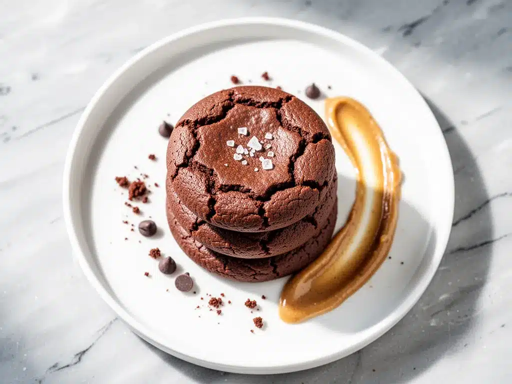 Sea Salt Chocolate Tahini Cookies: 6-Ingredient Best 4 sea salt chocolate tahini cookies preparation steps