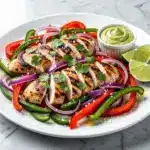 sheet pan chicken fajitas - featured image