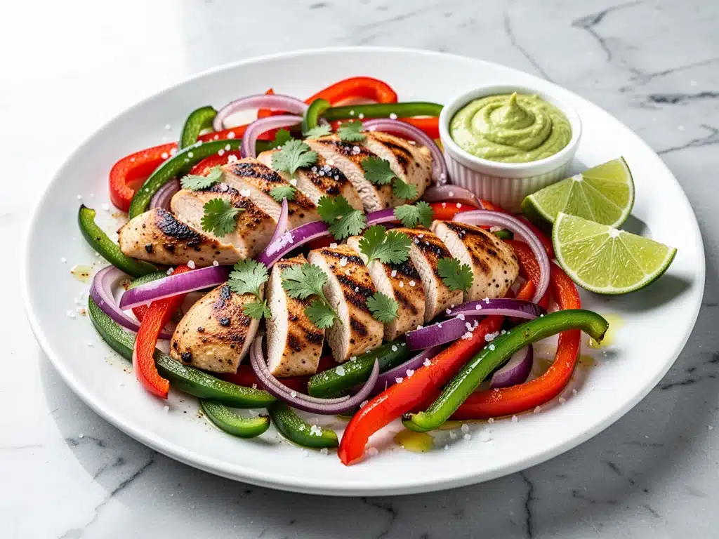sheet pan chicken fajitas - featured image