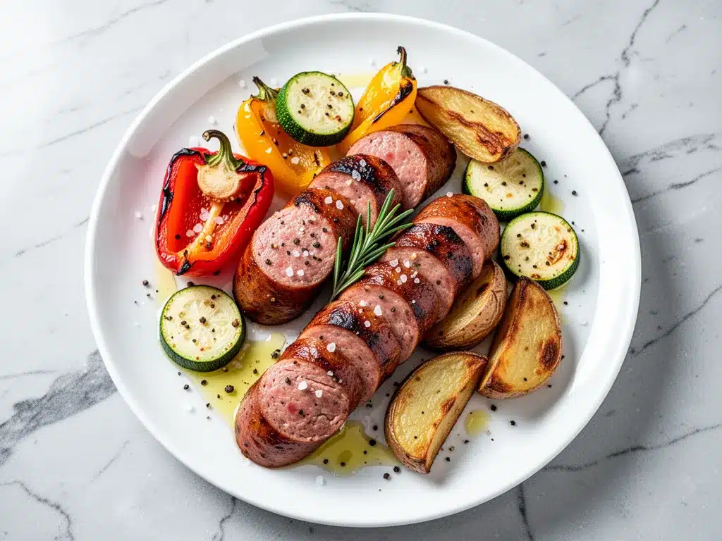 Sheet-Pan Smoked Sausage and Veggies: Easy 30-Minute Dinner 4 sheet-pan smoked sausage and veggies preparation steps