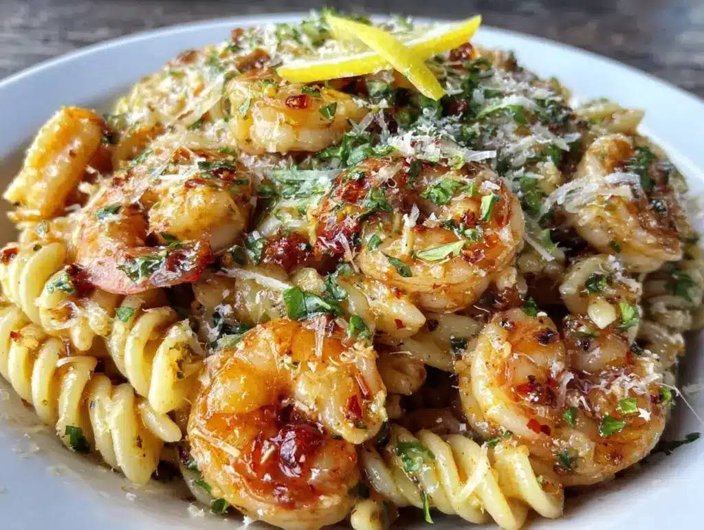 shrimp pasta - featured image
