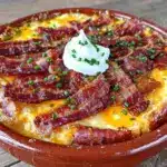 slow cooker cheesy potato soup - featured image