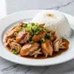 slow cooker honey garlic chicken - featured image