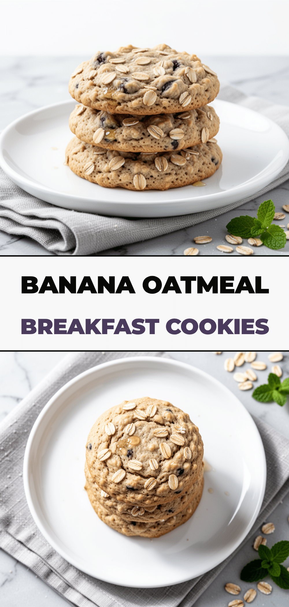 Soft-Baked Banana Oatmeal Breakfast Cookies: 5-Min Healthy Recipe 5 Soft-Baked Banana Oatmeal Breakfast Cookies recipe
