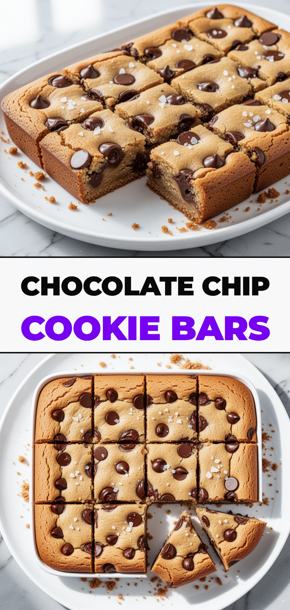 Soft-Baked Chocolate Chip Cookie Bars: 5 Easy Weeknight Treat 5 soft-baked chocolate chip cookie bars recipe