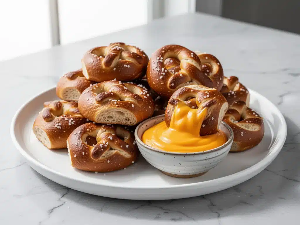 soft pretzel bites - featured image