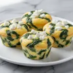 spinach and feta egg muffins - featured image