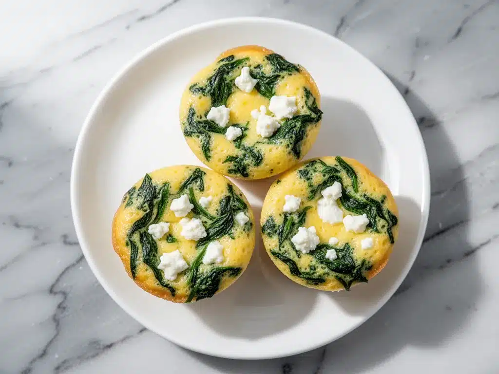 Spinach and Feta Egg Muffins: 5 Easy Meal Prep Recipes 4 spinach and feta egg muffins preparation steps