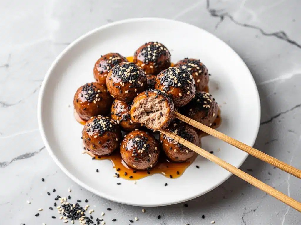 Sticky Sesame Asian Meatballs: Easy 30-Minute Weeknight Dinner 4 Sticky Sesame Asian Meatballs preparation steps