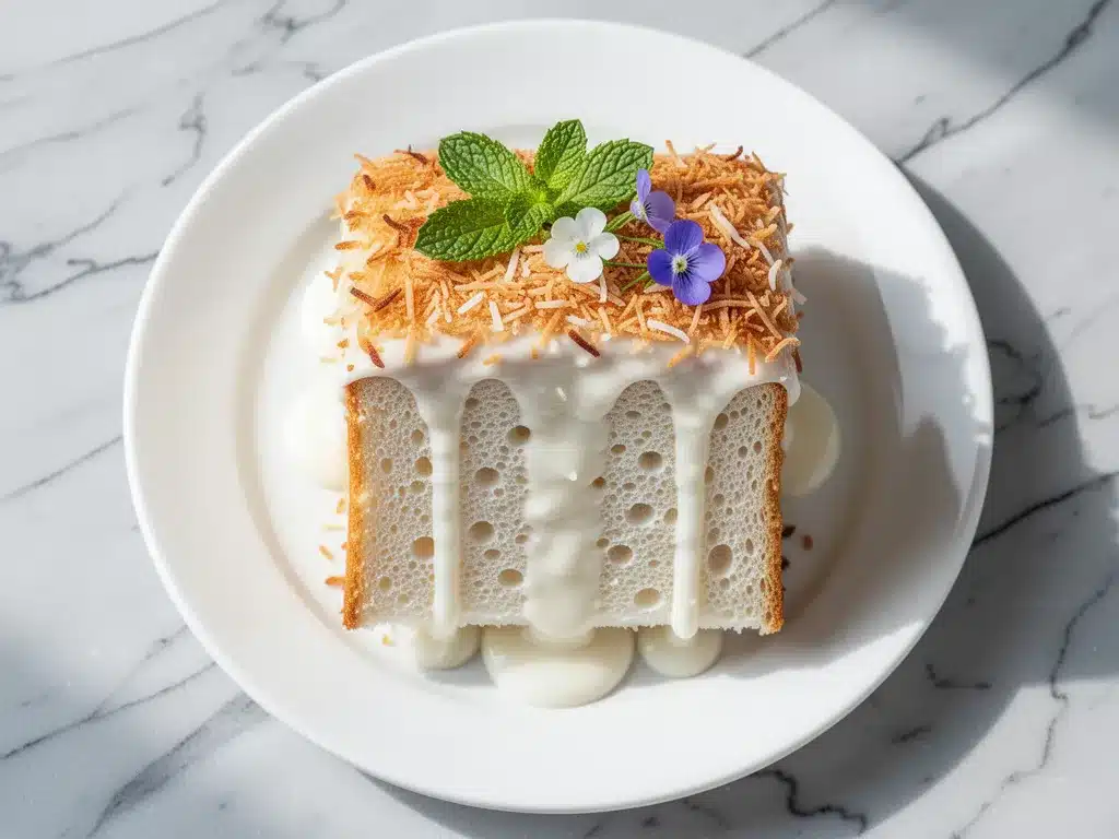 Toasted Coconut Cream Poke Cake: Best Easy 3-Ingredient Recipe 4 toasted coconut cream poke cake preparation steps