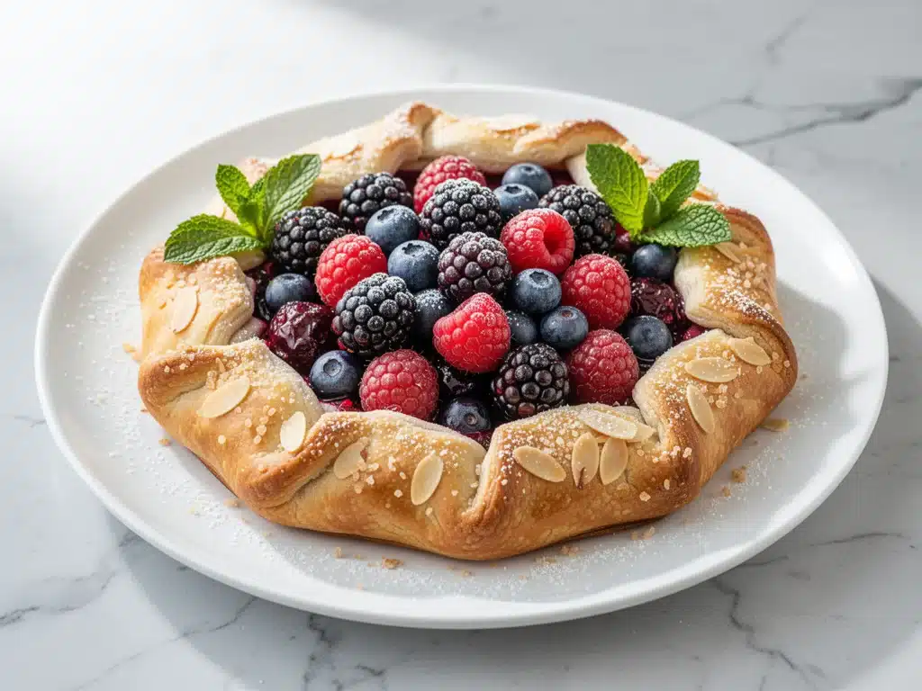 triple berry galette - featured image
