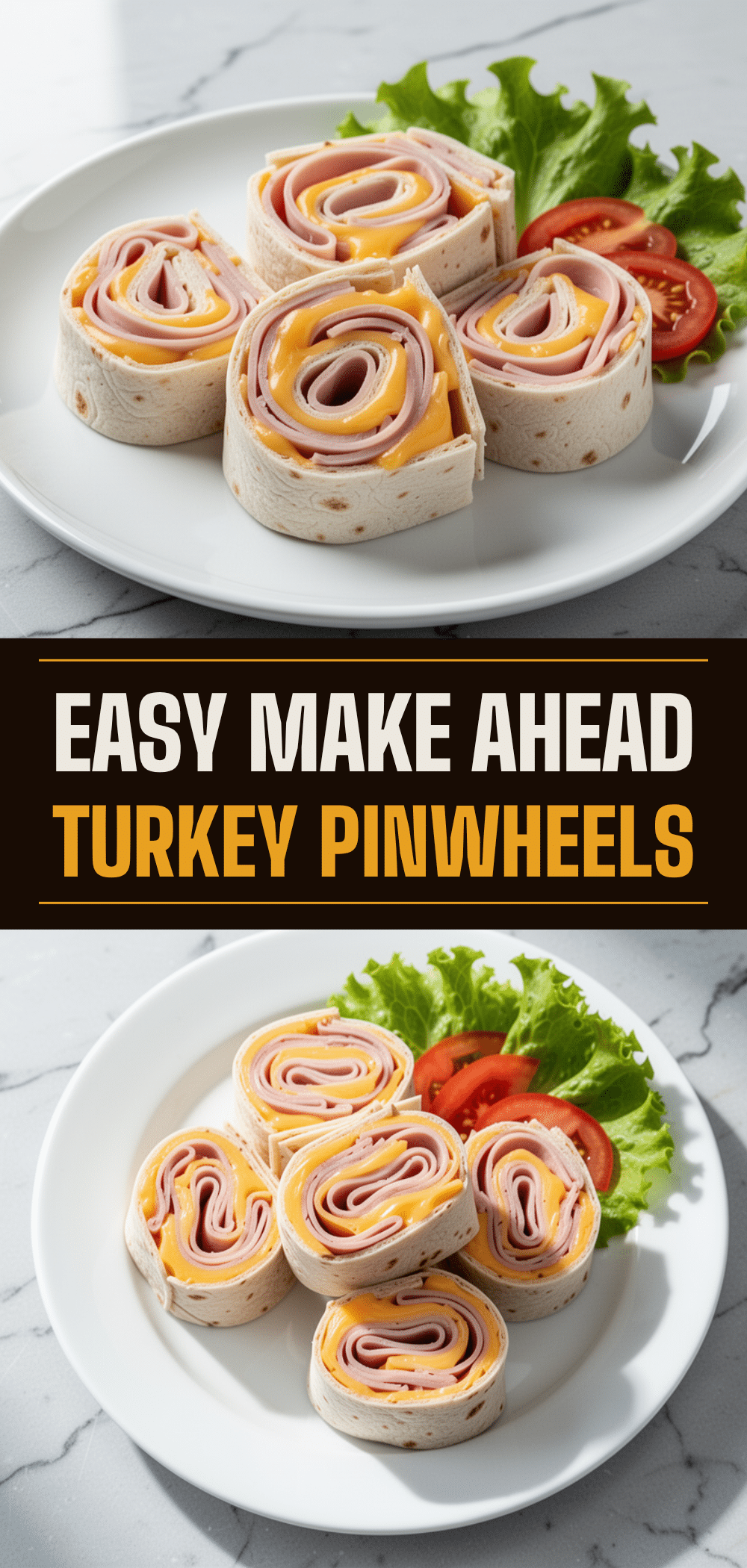 Turkey Cheddar Pinwheels: 5-Minute Easy Lunch 5 Turkey Cheddar Pinwheels recipe