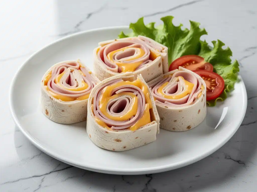 Turkey Cheddar Pinwheels - featured image