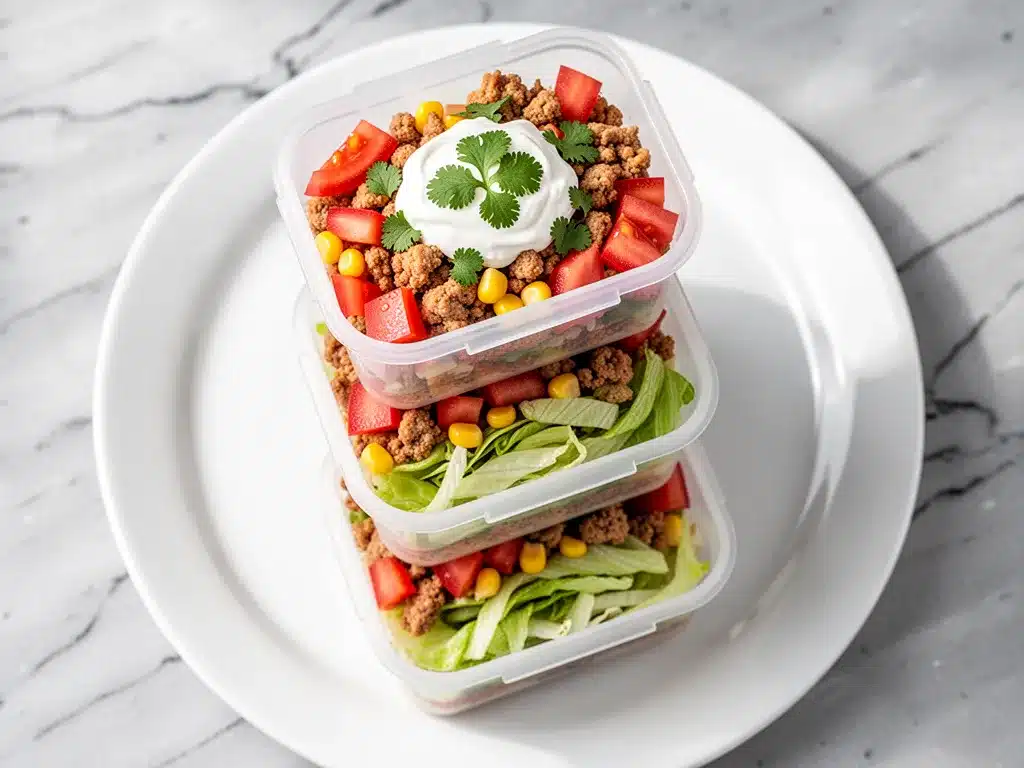 Turkey Taco Lunchbox Cups: Best Easy Back to School Lunch 3 Turkey Taco Lunchbox Cups preparation steps