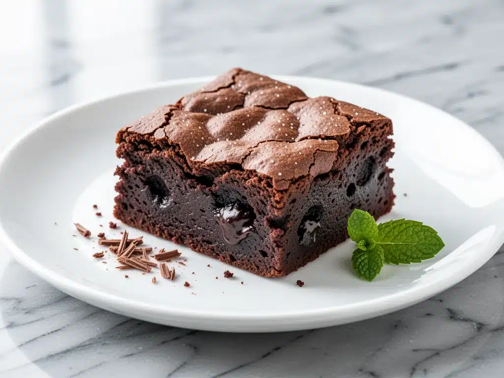 ultra-fudgy one-bowl brownies - featured image