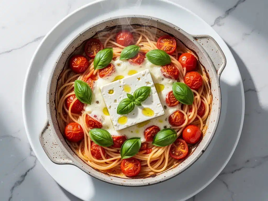 Viral Baked Feta Pasta: 15min Healthy Copycat Meal 4 viral baked feta pasta preparation steps