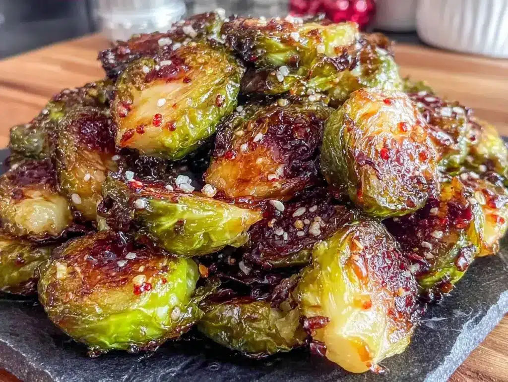 air fryer brussels sprouts - featured image