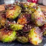 air fryer brussels sprouts - featured image