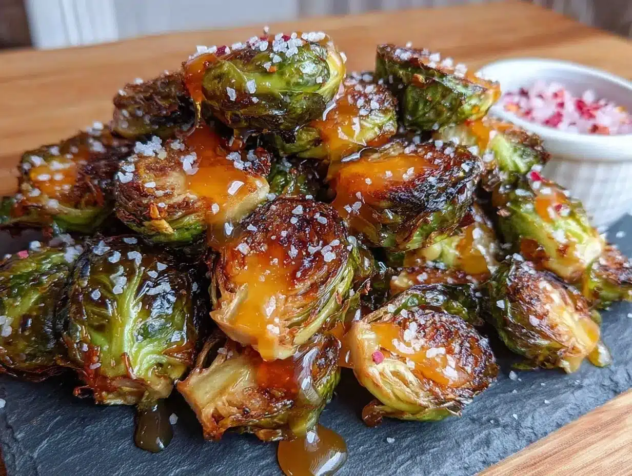 Extra-Crispy Air Fryer Brussels Sprouts: Grandmother’s Hot Honey Way 4 air fryer brussels sprouts preparation steps