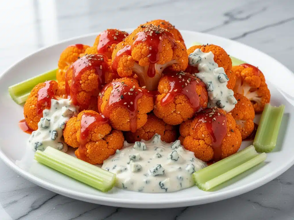 Air Fryer Buffalo Cauliflower Bites - featured image