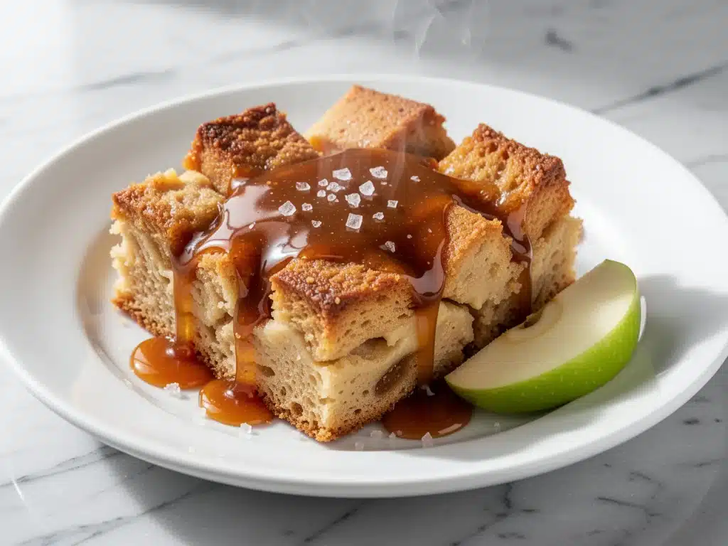 Apple Cider Caramel Bread Pudding - featured image