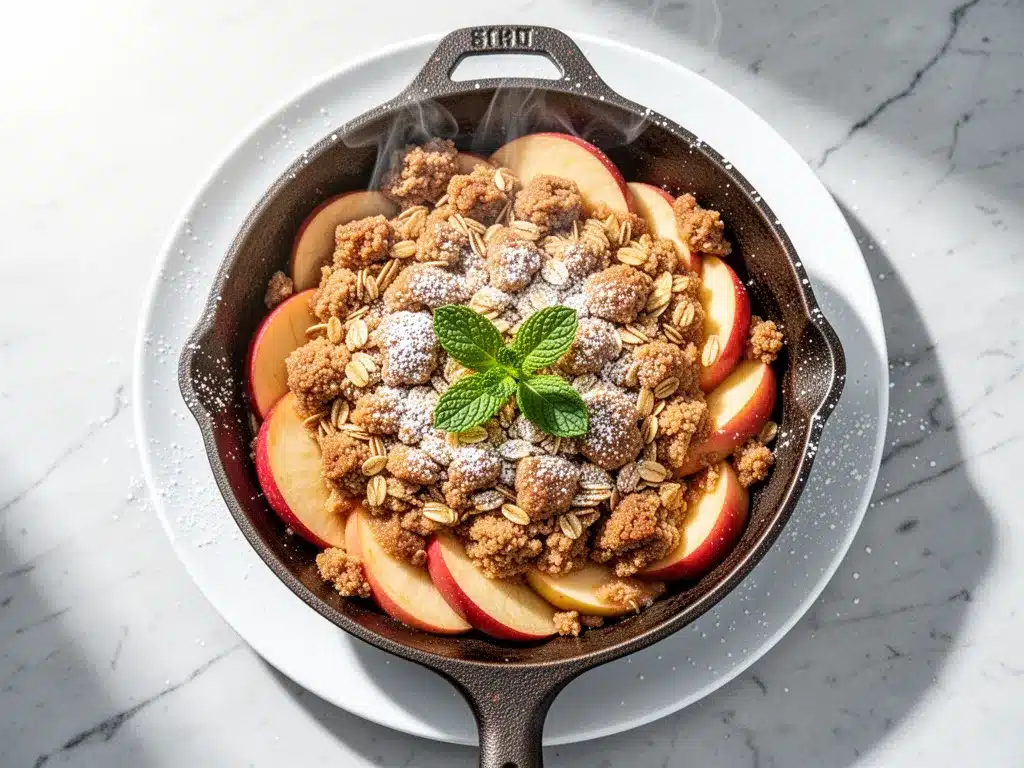 Apple Harvest Skillet Crisp: 5 Best Easy Fall Dessert 4 Apple Harvest Skillet Crisp preparation steps